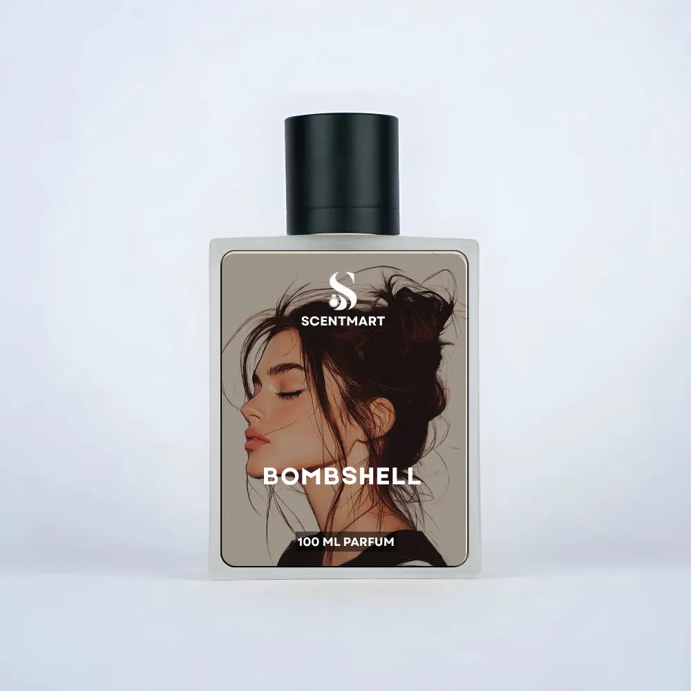 Bombshell Inspired fragrance bottle