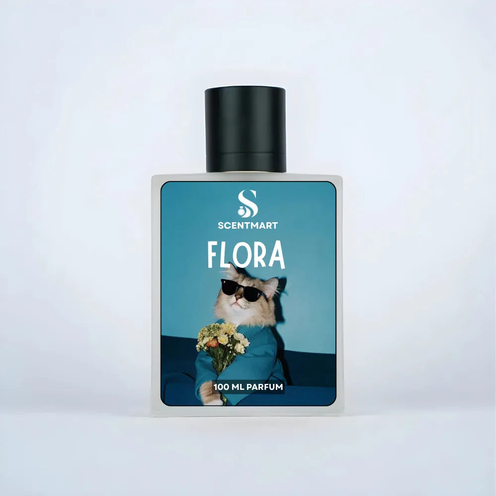 Flora Inspired fragrance bottle