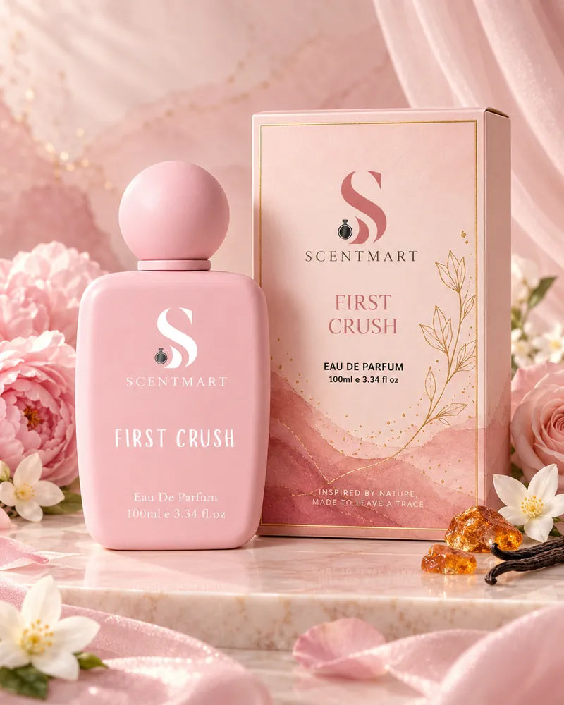 First Crush bottle with packaging