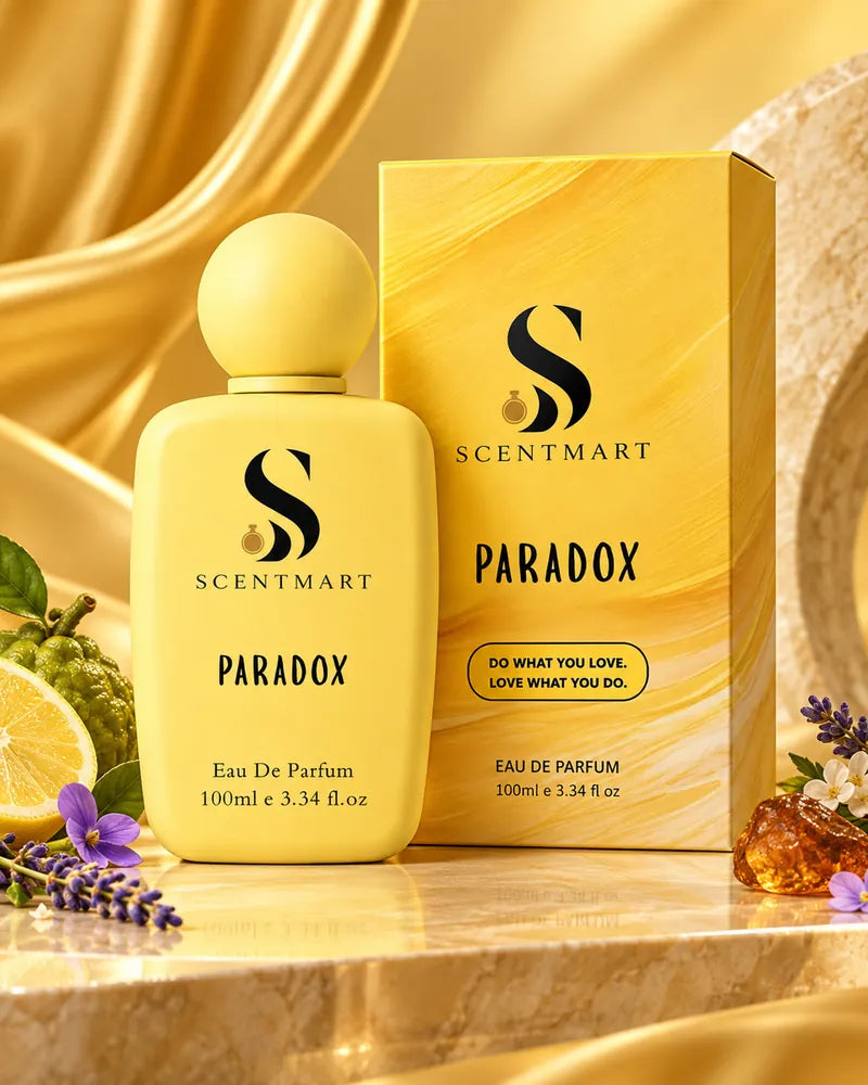 Paradox bottle with packaging