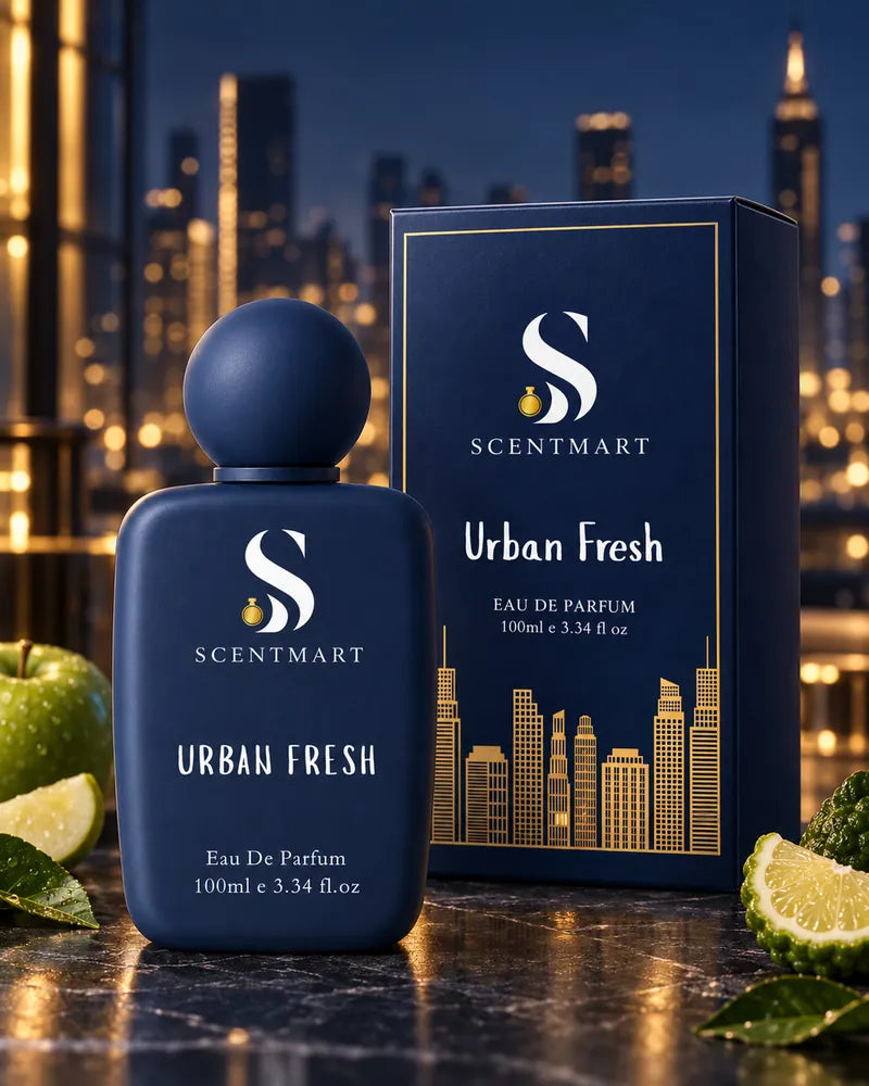 Urban Fresh perfume with packaging