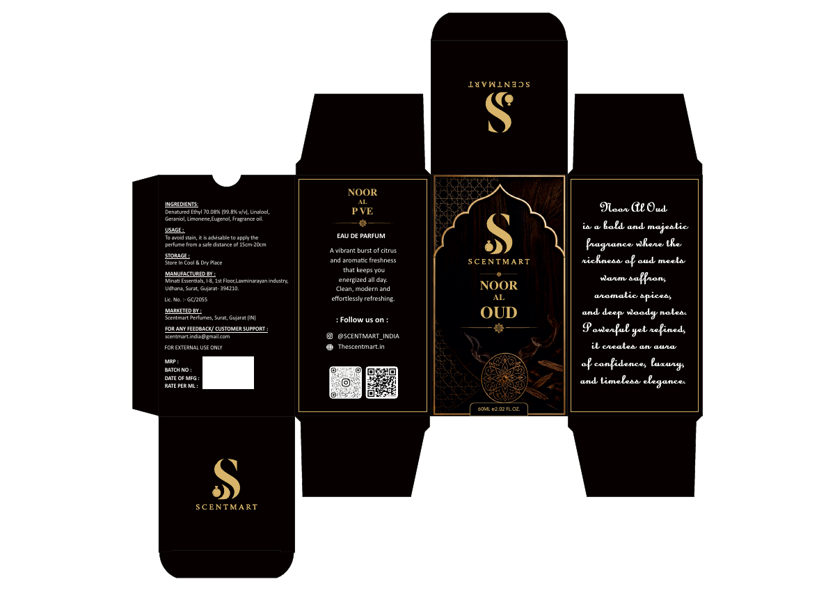 Noor Al Oud packaging artwork